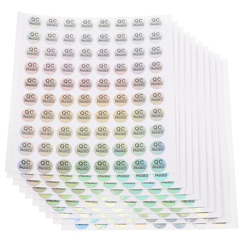 Artibetter 1600 Stück Qc Passed Aufkleber Selbstklebend PVC Qualitätstest Sticker Statusetiketten für Lager und Produktion Klare Druckqualität Langlebig Praktisch für Qualitätskontrolle Artibetter 1600 Stück Qc Passed Aufkleber Selbstklebend PVC Qualitätstest Sticker Statusetiketten für Lager und Produktion Klare Druckqualität Langlebig Praktisch für Qualitätskontrolle von Artibetter