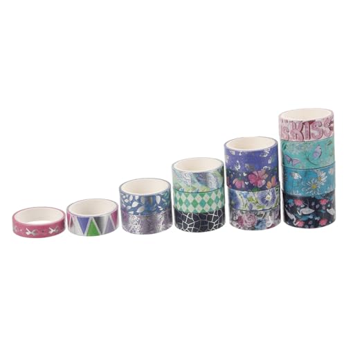 Artibetter 17 Rollen Dekoratives Washi Tape Klebebänder für Bastelarbeiten Scrapbooking Journaling und Diy Projekte für Feste und Projekte von Artibetter