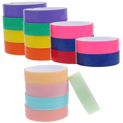Artibetter 18 Rollen klebriges Ballband Klebebänder für Bälle klebebänder selber machen klebrige Kugelbänder farbiges Klebeband klebrige ball DIY tapes farbige Kugelbänder Plastik von Artibetter