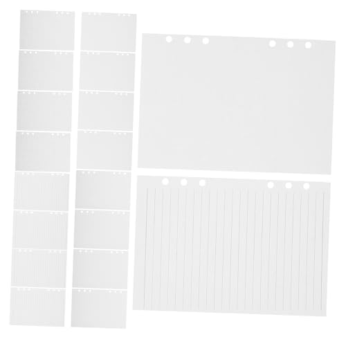 Artibetter 180 Stück Binderpapier-Nachfüllungen Schreiben von Pads Nachfüllpapier Notizbuchpapier zum Nachfüllen einfaches Notizbuch Punkt-Journal-Notizbuch Füllpapier für lose Blätter Weiß von Artibetter