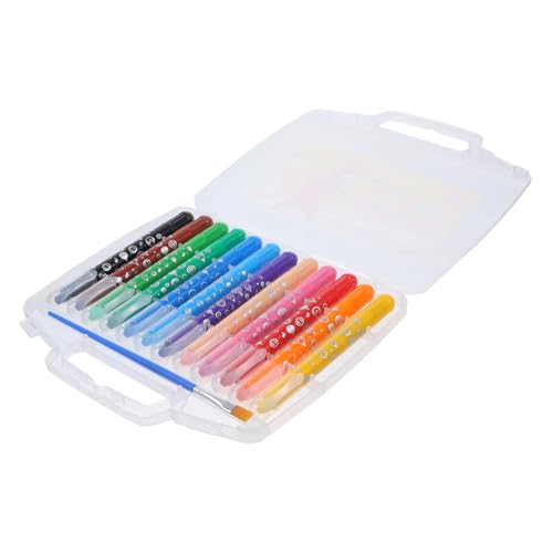 Artibetter 1Satz Farben Rotierender Wasserlöslicher Wachsmalstift Set Für Abwaschbare Buntstifte Für Gouache Aquarellmalerei Sicheres Einfach Zu Reinigen von Artibetter