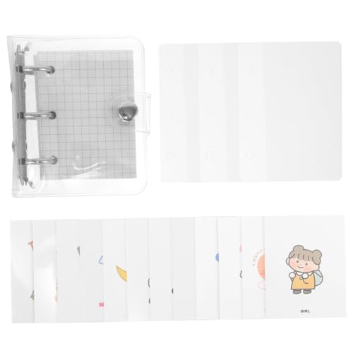 Artibetter 1Satz Mini Handbuch für Lose Binder Ring Scrapbook Notizblätter Deckblättern und Aufbewahrungstaschen Notizbuch für Kreative Projekte von Artibetter
