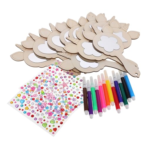 Artibetter 1Satz Unicorn Spiegel Handgefertigte Einhorn Malspiegel für DIY Bastelset mit Bunten und Farben für Aktivitäten und Make Up Spaß Artibetter 1Satz Unicorn Spiegel Handgefertigte Einhorn Malspiegel für DIY Bastelset mit Bunten und Farben für Aktivitäten und Make Up Spaß von Artibetter