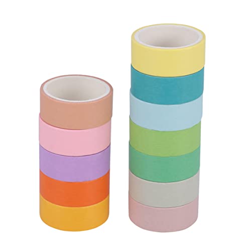 Artibetter 1Satz Washi Papierband Bonbonfarben Großes Dekoratives Klebeband für DIY Scrapbooking Geschenkverpackungen und Bastelarbeiten Vielseitig von Artibetter