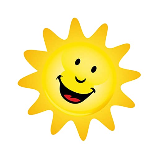 Artibetter 1stk ?lächelnde Sonne Pvc-wandaufkleber Cartoon-sonne-tapete Wohnzimmer Aufkleber Kinderzimmer Sonne Vinyl Sonnentür Aufkleber Türaufkleber Baby Puerta Del Sol Kühlschrank von Artibetter