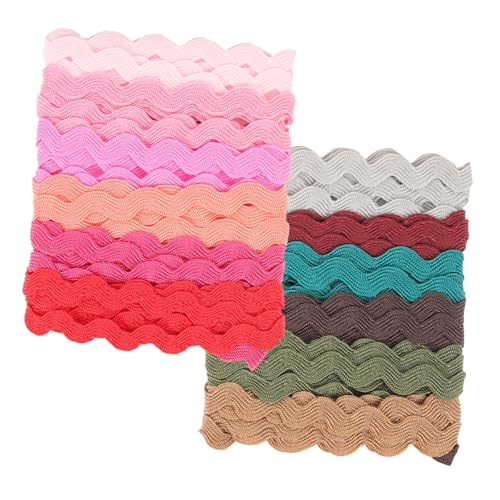 Artibetter 2 Rollen Bunte Wellenband Wavy Trim Ribbon Strapazierfähig Atmungsaktiv Farbintensiv für Geschenkverpackung DIY Accessoires Nähen Kleidervorhang Dekoration Artibetter 2 Rollen Bunte Wellenband Wavy Trim Ribbon Strapazierfähig Atmungsaktiv Farbintensiv für Geschenkverpackung DIY Accessoires Nähen Kleidervorhang Dekoration von Artibetter
