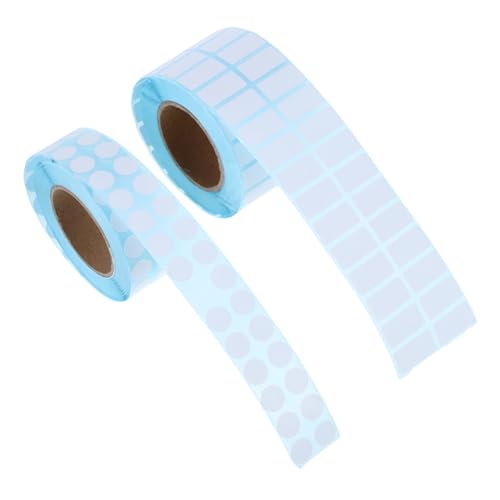 Artibetter 2 Rollen Diamant-malerei-aufkleber Runde Etikettenaufkleber Beschreibbarer Aufkleber Leeres Beschreibbares Etikett Leere Etiketten Beschreibbare Aufkleber Weiß Papier von Artibetter