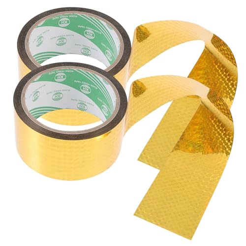 Artibetter 2 Rollen Geschenkverpackungsbänder für Festivals klebeband Reflektierendes Packband Geburtstagsdekorationen kassette zubehör Multifunktions-Prismenband DIY-Bastelband Artibetter 2 Rollen Geschenkverpackungsbänder für Festivals klebeband Reflektierendes Packband Geburtstagsdekorationen kassette zubehör Multifunktions-Prismenband DIY-Bastelband von Artibetter