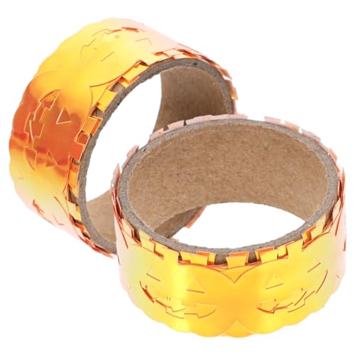 Artibetter 2 Rollen Gradientenfarbiges Halloween Kürbis Pet Klebeband DIY Dekoratives Geschenkband für Planer Scrapbook Fotoalbum Basteln und Halloween Dekoration von Artibetter