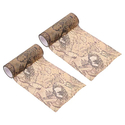 Artibetter 2 Rollen Retro -Posterband Handwerk dünn Party Zubehör für Notebook -Band DIY Washi Tapes Washi-Klebeband Washi -Klebeband Washi-Papierbänder und Papieraufkleber von Artibetter