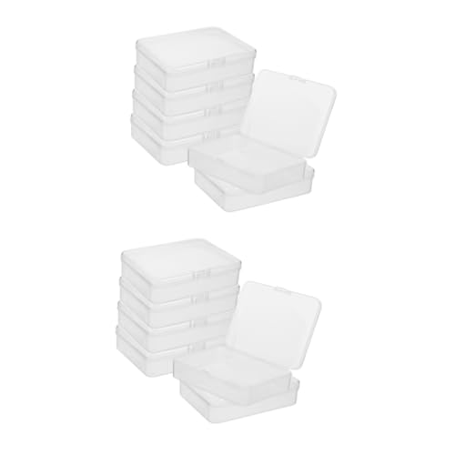 Artibetter 2 Sätze Aufbewahrungskiste Hochzeit Container Klare Speicherbehälter Klein Mini-plastikboxen Transparente Aufbewahrungsboxen Für Schmuck Plastikhandwerksprotokollboxen 6 Stück * 2 von Artibetter