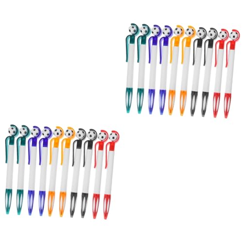 Artibetter 2 Sätze Fußballstift Wechseln Fußball Thematisiert Kugelschreiber Jungs Fußballparty Fußball Stifte Fußball-partygeschenke Fußballzubehör Fußball-briefpapier Pp 10 Stück * 2 von Artibetter