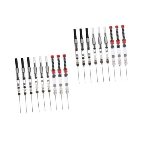 Artibetter 2 Sätze Konverter Für Füllfederhalter Mit Schlauch Brunnenstift -tintenfüller Tintenabsorber Füllen Wieder Auffüllbar Schreiben Kalligraphie Rostfreier Stahl Schwarz 9 Stücke * 2 Artibetter 2 Sätze Konverter Für Füllfederhalter Mit Schlauch Brunnenstift -tintenfüller Tintenabsorber Füllen Wieder Auffüllbar Schreiben Kalligraphie Rostfreier Stahl Schwarz 9 Stücke * 2 von Artibetter