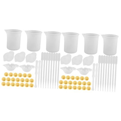 Artibetter 2 Sätze Messbecher-set Aus Silikon Herstellung Alle Messung Stöcke Tassen Messen Epoxid Diy-gießen Küchengeräte Wiederverwendbar Schlüssel Bausatz Tassenmaß Harzbausätze Kieselgel von Artibetter