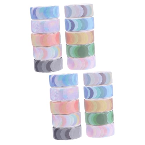 Artibetter 2 Sätze Punktband Abdeckband Dekoratives Klebeband Bunt Farben Kreis Pastell Sortiert Ästhetisch Schrott Streifen Farbig Journaling Aufkleber Washi-klebeband Papier 10 Rollen * 2 von Artibetter