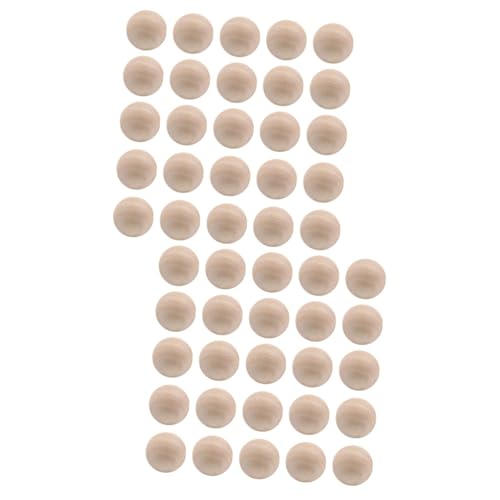 ARTIBETTER 2 Sätze Runde Holzperlen Natürliche Lotus Holzperlen Ohne Bohrung Diy Bastelzubehör Für Malerei Schmuckherstellung Und Dekoration 200 Stück * 2 von Artibetter
