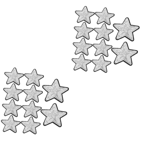 Artibetter 2 Sätze Stoffaufkleber Mit Fünfzackigen Sternen Kleidung Dekoration Patches Sternen Applikationen Flecken Jacke Exquisite Sternaufnäher Aufnäher Für Jeans Pailletten 10 Stück * 2 Artibetter 2 Sätze Stoffaufkleber Mit Fünfzackigen Sternen Kleidung Dekoration Patches Sternen Applikationen Flecken Jacke Exquisite Sternaufnäher Aufnäher Für Jeans Pailletten 10 Stück * 2 von Artibetter