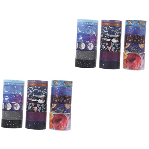 Artibetter 2 Sätze Tape Set Papier Klebeband Handwerk Verpackung Klebrig Kunstband Scrapbooking -vorräte Druckband Hochwertiges Japanisches Papier 19 Rollen * 2 von Artibetter