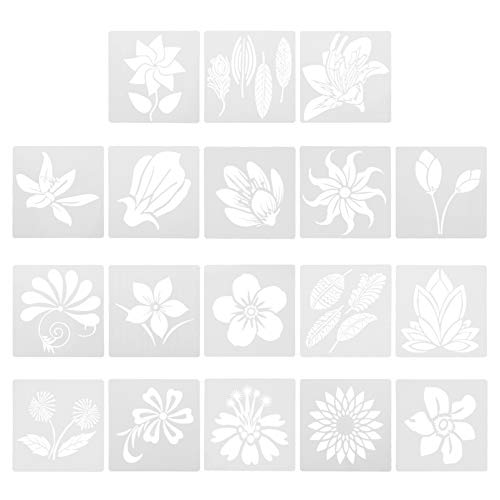 ARTIBETTER 2 Sätze Teiliges Diy Schablonen Set für Blumenmalerei Wiederverwendbare Vorlagen für Kreative Bastelprojekte für Zuhause von Artibetter