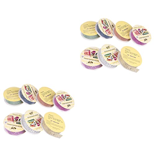 Artibetter 2 Sätze Teiliges Diy Scrapbook Klebeband Mit Spitzenmuster Farbige Dekorative Klebebänder Für Tagebuch Fotoalbum Und Bastelarbeiten Vielseitig Einsetzbar Und Sicher 7 Stück * 2 von Artibetter