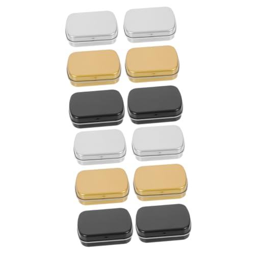 Artibetter 2 Sätze Teiliges Rechteckige Kleine Metallboxen Blechdose Aufbewahrungsbox Für Süßigkeiten Schmuck Und Kleine Gegenstände Scharnierdeckel Glanzgold Für Büro Und 6 Stücke * 2 Artibetter 2 Sätze Teiliges Rechteckige Kleine Metallboxen Blechdose Aufbewahrungsbox Für Süßigkeiten Schmuck Und Kleine Gegenstände Scharnierdeckel Glanzgold Für Büro Und 6 Stücke * 2 von Artibetter