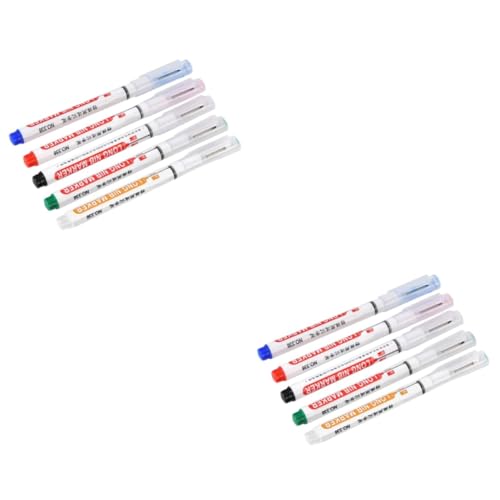 Artibetter 2 Sätze Textmarker U Lang Für Malen Stift Feine Linie Stift Holzmarker Mehrzweckstift Markierstifte Mit Tiefem Loch Plastik 5 Stücke * 2 von Artibetter