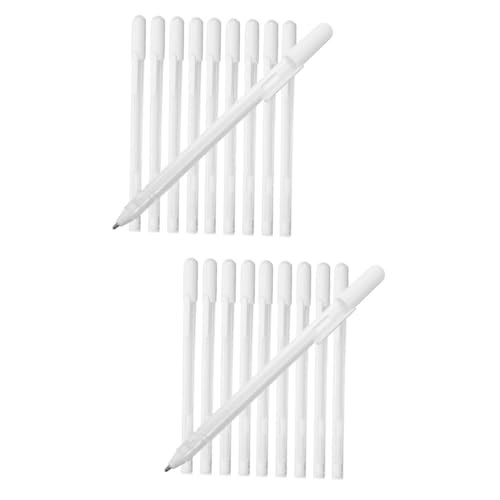 Artibetter 2 Sätze Textmarker Whiteboard-marker Tinte Grafische Markierungen Dauerhaft Whiteboardstift Lackmarkierungen Marker Stift Zeichenstifte Plastik Weiß 10 Stück * 2 von Artibetter