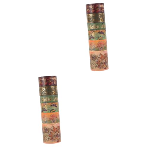 Artibetter 2 Sätze Washi Tape Klebeband Für Scrapbooking Verpackung Zeitschriftenzubehör Dekoration Das Handwerk Farbe Dekorative Klebebänder Planer Tape Bastelband Flüsterpapier 6 Rollen * 2 von Artibetter