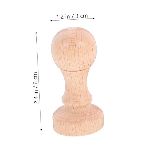 Artibetter 2 Stück DIY Holzstempel Kleine Runde Holzstempel für Basteln und Scrapbooking Robustes Material zum Dekorieren von Geschenkanhänger Karten und Einladungen Handliche Fördert von Artibetter