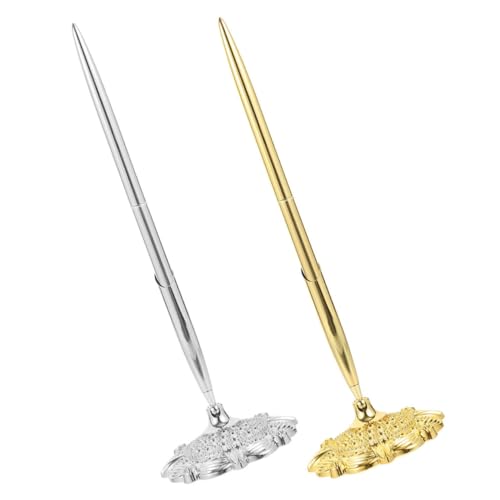 Artibetter 2 Stück Elegante Kugelschreiber Business Signatur Stift für Büro und Hotel Hochwertige Metallkugelschreiber Silber Gold für Stilvolles Schreiben und Tägliche Nutzung Artibetter 2 Stück Elegante Kugelschreiber Business Signatur Stift für Büro und Hotel Hochwertige Metallkugelschreiber Silber Gold für Stilvolles Schreiben und Tägliche Nutzung von Artibetter