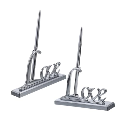 Artibetter 2 Stück Elegante Schreibutensilien für Hochzeitsfeiern Brautpartys und Jubiläen Dekorativer Tischschmuck für Unvergessliche Artibetter 2 Stück Elegante Schreibutensilien für Hochzeitsfeiern Brautpartys und Jubiläen Dekorativer Tischschmuck für Unvergessliche von Artibetter