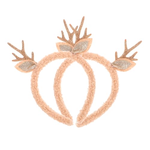 Artibetter 2 Stück Geweih Stirnband Weihnachtshaarband Rentier-Cosplay-Stirnband Weihnachten Weihnachts-Rentier-Stirnbänder weihnachtsstirnbänder für erwachsene Stoff Khaki Artibetter 2 Stück Geweih Stirnband Weihnachtshaarband Rentier-Cosplay-Stirnband Weihnachten Weihnachts-Rentier-Stirnbänder weihnachtsstirnbänder für erwachsene Stoff Khaki von Artibetter