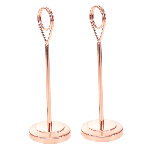 Artibetter 2 Stück Klipp Kartenhalter der Hochzeitstischkartenhalter Tabletop -Nummernkarten stehen vor Karte steht Inhaber für Tischpapier Rostfreier Stahl Rose Artibetter 2 Stück Klipp Kartenhalter der Hochzeitstischkartenhalter Tabletop -Nummernkarten stehen vor Karte steht Inhaber für Tischpapier Rostfreier Stahl Rose von Artibetter
