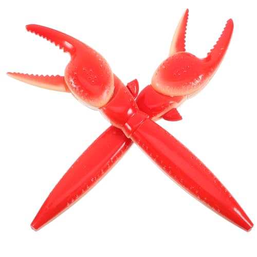 Artibetter 2 Stück Krabben Kugelschreiber Krabbenstifte Krabbenbein Förmige Stifte Neuartige Krabbenscheren Stifte Klicker Süße Stifte Hummer Clip Stift Krabbenscheren von Artibetter