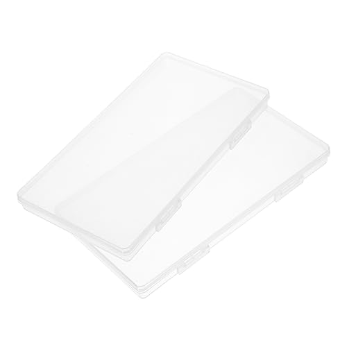 Artibetter 2 Stück Nagel Aufbewahrungsboxen Klare PP Organizer für Schmuck Perlen und Maniküre Zubehör Kompakt und Praktisch für Kleine Gegenstände von Artibetter