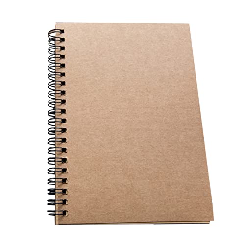 Artibetter 2 Stück Retro Spiralnotizbuch aus Kraftpapier Leere für Zeichnen Malen Journaling für Jugendliche und Kreative Projekte von Artibetter