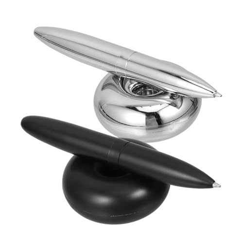 Artibetter 2 Stück Schwebender Kugelschreiber Eleganter Füller mit Magnetischer Aufhängung für Büro und Kreative Schreibarbeiten Silberne und Schwarze Farben Artibetter 2 Stück Schwebender Kugelschreiber Eleganter Füller mit Magnetischer Aufhängung für Büro und Kreative Schreibarbeiten Silberne und Schwarze Farben von Artibetter