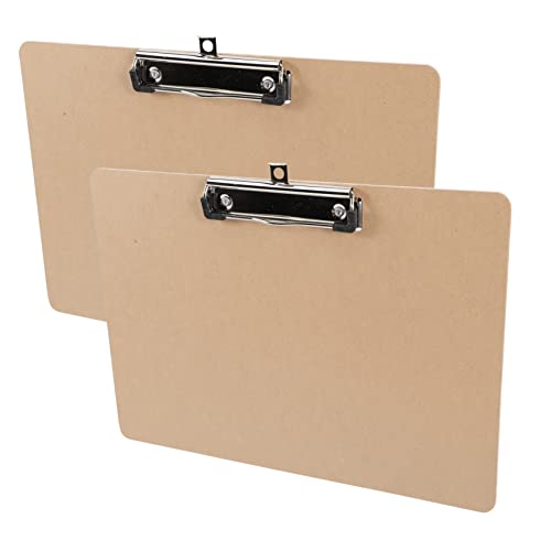 Artibetter 2 Stück Teiliges Klemmbrett Querformat aus Dickem Holz mit Robustem Clip Mobiles Schreibbrett für Restaurant Büro Dokumentenablage und Papierklemmen Vielseitig für Schule und Artibetter 2 Stück Teiliges Klemmbrett Querformat aus Dickem Holz mit Robustem Clip Mobiles Schreibbrett für Restaurant Büro Dokumentenablage und Papierklemmen Vielseitig für Schule und von Artibetter