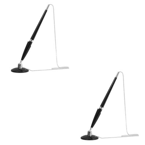 Artibetter 2 Stück Tragenresistente Stift Schreibtischzubehör wieder auffüllbar Desktop schwarzer Stift Schlüssel filigraner Business-Kugelschreiber Schreibstift Plastik Black Artibetter 2 Stück Tragenresistente Stift Schreibtischzubehör wieder auffüllbar Desktop schwarzer Stift Schlüssel filigraner Business-Kugelschreiber Schreibstift Plastik Black von Artibetter