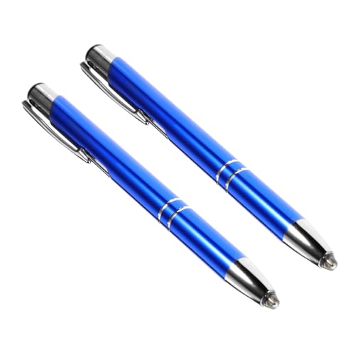 Artibetter 2 Stücke Metall Kugelschreiber LED Licht Up Stift Metall Stifte Kreative Kugelschreiber Blau von Artibetter