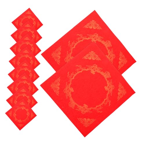 Artibetter 20 Blatt Rotes Papier Frühlings Couplets Frühlingsfest Couplets Neujahrs Couplets Frühlingsfest Fu Zeichen Chinesische Hochzeits Couplets Kalligraphie Für Anfänger von Artibetter