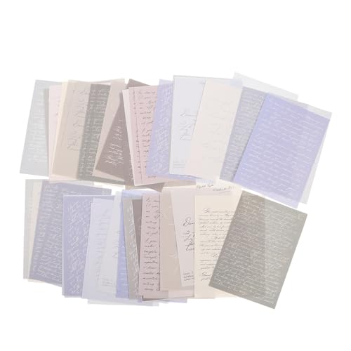 Artibetter 20 Blatt Taschenpapier Scrapbooking-Materialien College-Schulbedarf Bastelzubehör hand papier Material Papier Handwerkspapier Junk-Journal Papier zum Basteln Journalpapier von Artibetter