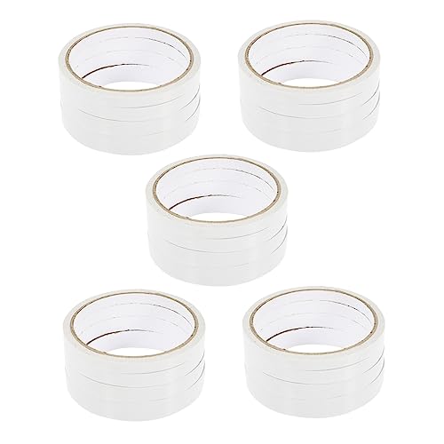 Artibetter 20 Rollen Doppelseitiges Klebeband Weiß Hochviskoses Klebeband für Handwerk Bürobedarf Diy Projekte und von Artibetter