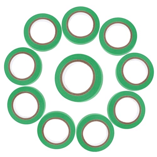 Artibetter 20 Rollen farbiges Band machen Vinyl dünn Saum Pastellband Stoff Klebestreifen Nähen Beschriftungsband Papier Klebeband Kunstband Farbige Maler einfarbiges Klebeband Grün von Artibetter