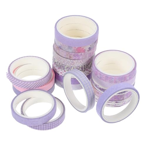 Artibetter 20 Stück Farbiges Washi-tape Scrapbook-washi-tape Mini-klebeband Dekoratives Klebeband Zum Basteln Abdeckband Waschi Reise-washi-tape Buntes Dekoband Japanisches Papier von Artibetter