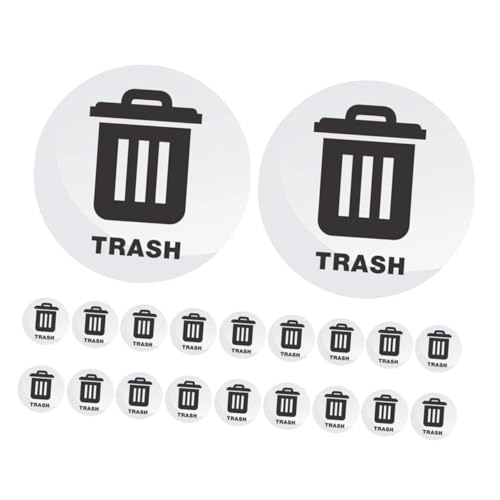 Artibetter 20 Stück Mülltonnen Aufkleber Selbstklebend Recycling Sticker für Müllbehälter in Küche Büro Hotel und Gewerberaum Wetterfest Rückstandslos Entfernbar Vielseitig Einsetzbar von Artibetter