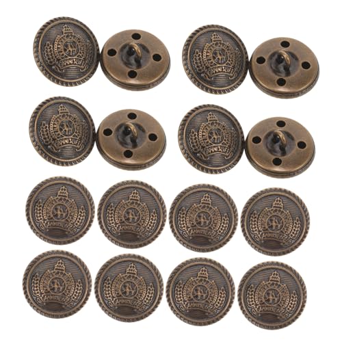 Artibetter 20 Stück Retro Kupfer Buttons Runde Nähknöpfe für DIY Bekleidung Metallknöpfe für Jacken Hemden und Handarbeiten und Langlebig Antike für Designs Artibetter 20 Stück Retro Kupfer Buttons Runde Nähknöpfe für DIY Bekleidung Metallknöpfe für Jacken Hemden und Handarbeiten und Langlebig Antike für Designs von Artibetter