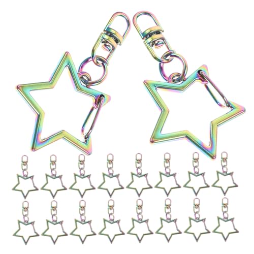 Artibetter 20 Stück Teiliges Fünfzackige Stern Schlüsselanhänger aus Zinklegierung mit Drehbarem Karabinerverschluss Sicherer Schlüsselringhaken für DIY Schmuck Rucksack Taschenzubehör Leicht Artibetter 20 Stück Teiliges Fünfzackige Stern Schlüsselanhänger aus Zinklegierung mit Drehbarem Karabinerverschluss Sicherer Schlüsselringhaken für DIY Schmuck Rucksack Taschenzubehör Leicht von Artibetter