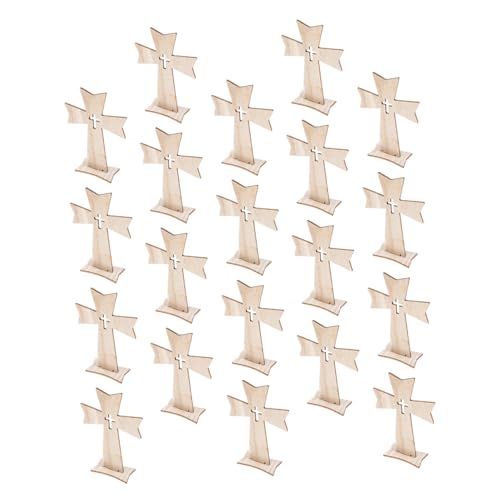 Artibetter 20 Stück Teiliges Holzkreuz Dekoratives Holzornament Glatte Oberfläche Langlebig und Natürlich Geeignet für Kreative Bastelarbeiten und Festliche Wohnkultur Artibetter 20 Stück Teiliges Holzkreuz Dekoratives Holzornament Glatte Oberfläche Langlebig und Natürlich Geeignet für Kreative Bastelarbeiten und Festliche Wohnkultur von Artibetter