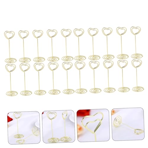 Artibetter 20 Stück Teiliges Kreative Kartenclips mit Herzform Dekorative Memo und Fotohalter aus Hochwertigem Material Praktische Tischkartenhalter für Hochzeit Party Büro und Zuhause Artibetter 20 Stück Teiliges Kreative Kartenclips mit Herzform Dekorative Memo und Fotohalter aus Hochwertigem Material Praktische Tischkartenhalter für Hochzeit Party Büro und Zuhause von Artibetter